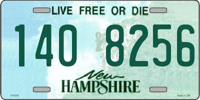 NH license plate 1408256