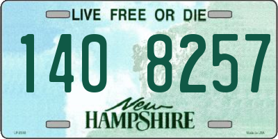 NH license plate 1408257