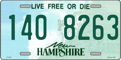 NH license plate 1408263
