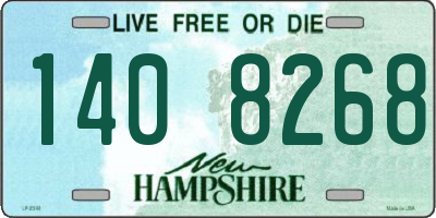 NH license plate 1408268