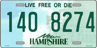 NH license plate 1408274