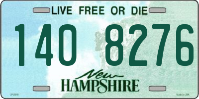 NH license plate 1408276