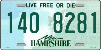 NH license plate 1408281