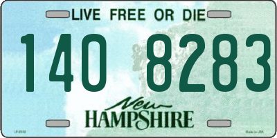 NH license plate 1408283