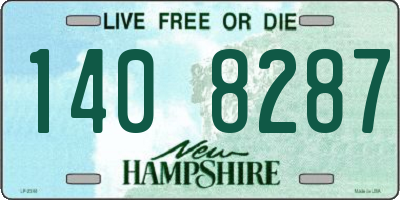 NH license plate 1408287