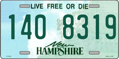 NH license plate 1408319