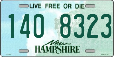 NH license plate 1408323