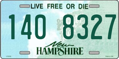 NH license plate 1408327