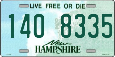 NH license plate 1408335