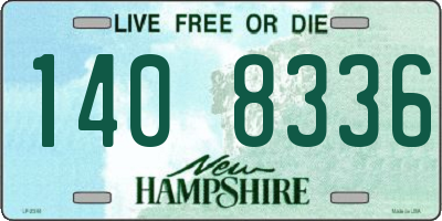 NH license plate 1408336