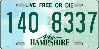 NH license plate 1408337