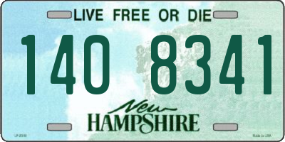 NH license plate 1408341