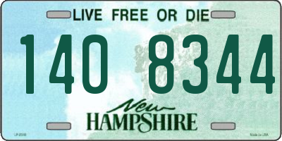 NH license plate 1408344