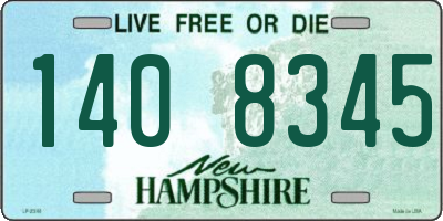 NH license plate 1408345