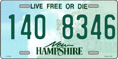 NH license plate 1408346