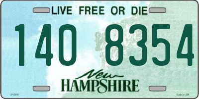 NH license plate 1408354