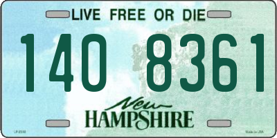 NH license plate 1408361