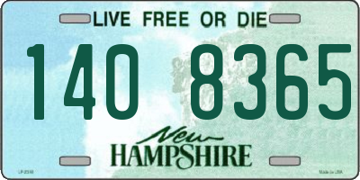 NH license plate 1408365