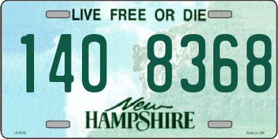 NH license plate 1408368