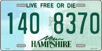 NH license plate 1408370