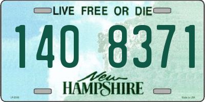 NH license plate 1408371