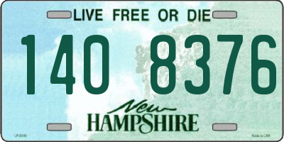 NH license plate 1408376