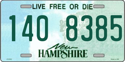 NH license plate 1408385