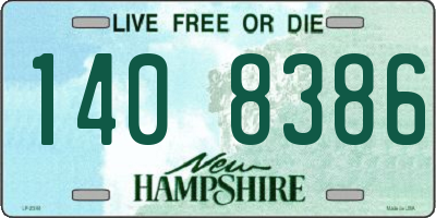 NH license plate 1408386