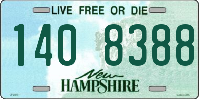 NH license plate 1408388