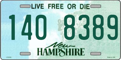 NH license plate 1408389