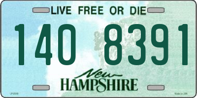 NH license plate 1408391