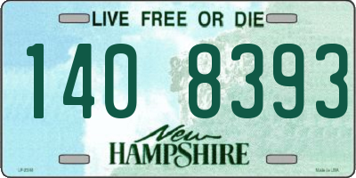NH license plate 1408393