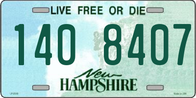 NH license plate 1408407