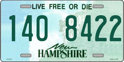NH license plate 1408422