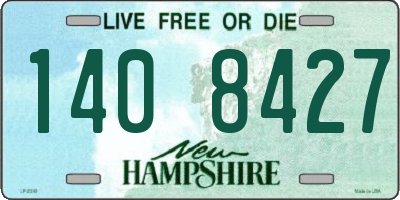 NH license plate 1408427