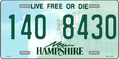 NH license plate 1408430