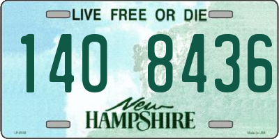 NH license plate 1408436