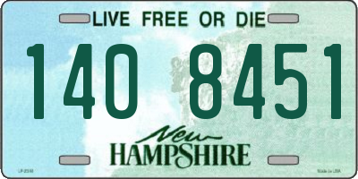 NH license plate 1408451