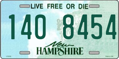 NH license plate 1408454