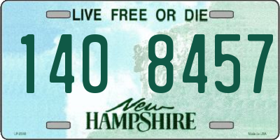 NH license plate 1408457