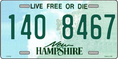 NH license plate 1408467