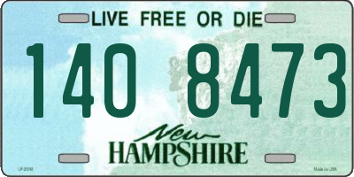 NH license plate 1408473
