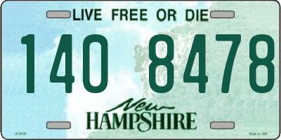 NH license plate 1408478