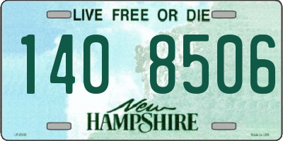 NH license plate 1408506