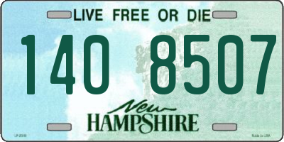 NH license plate 1408507