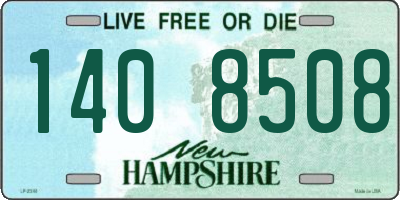 NH license plate 1408508