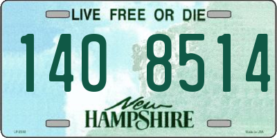 NH license plate 1408514