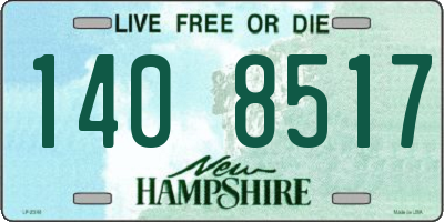 NH license plate 1408517