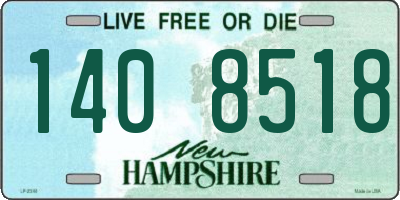 NH license plate 1408518