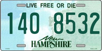 NH license plate 1408532